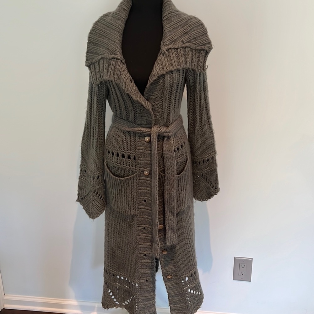 Long grey sweater